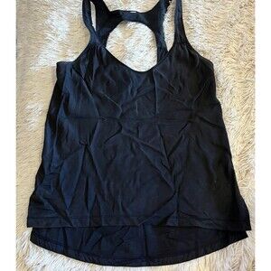 Lululemon Athletic Tank Top Sleeveless Tee Shirt Black Size M READ NO TAGS